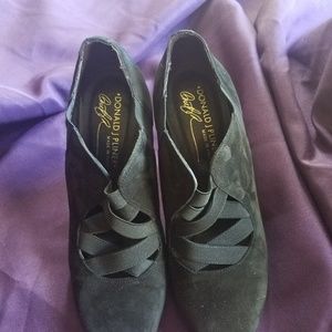 Don J Pilner Black Suede Bootie